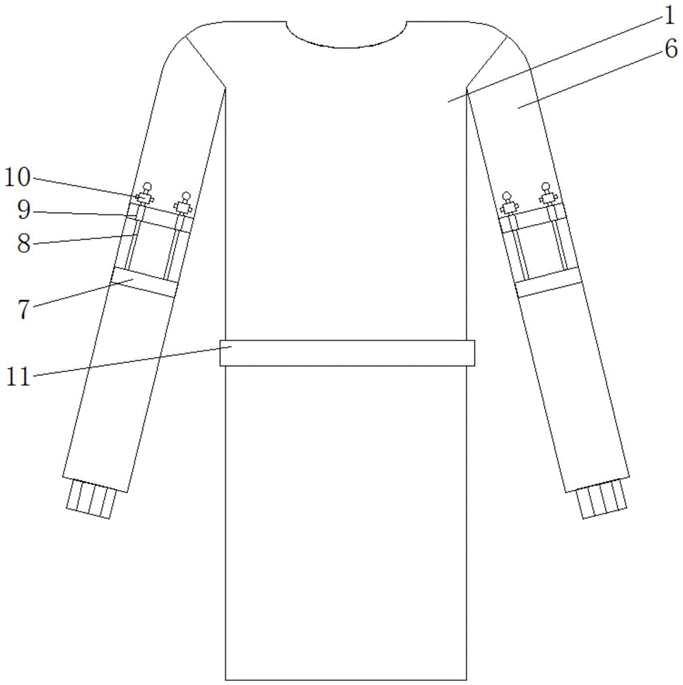 一种具有防渗透功能的手术衣的制作方法