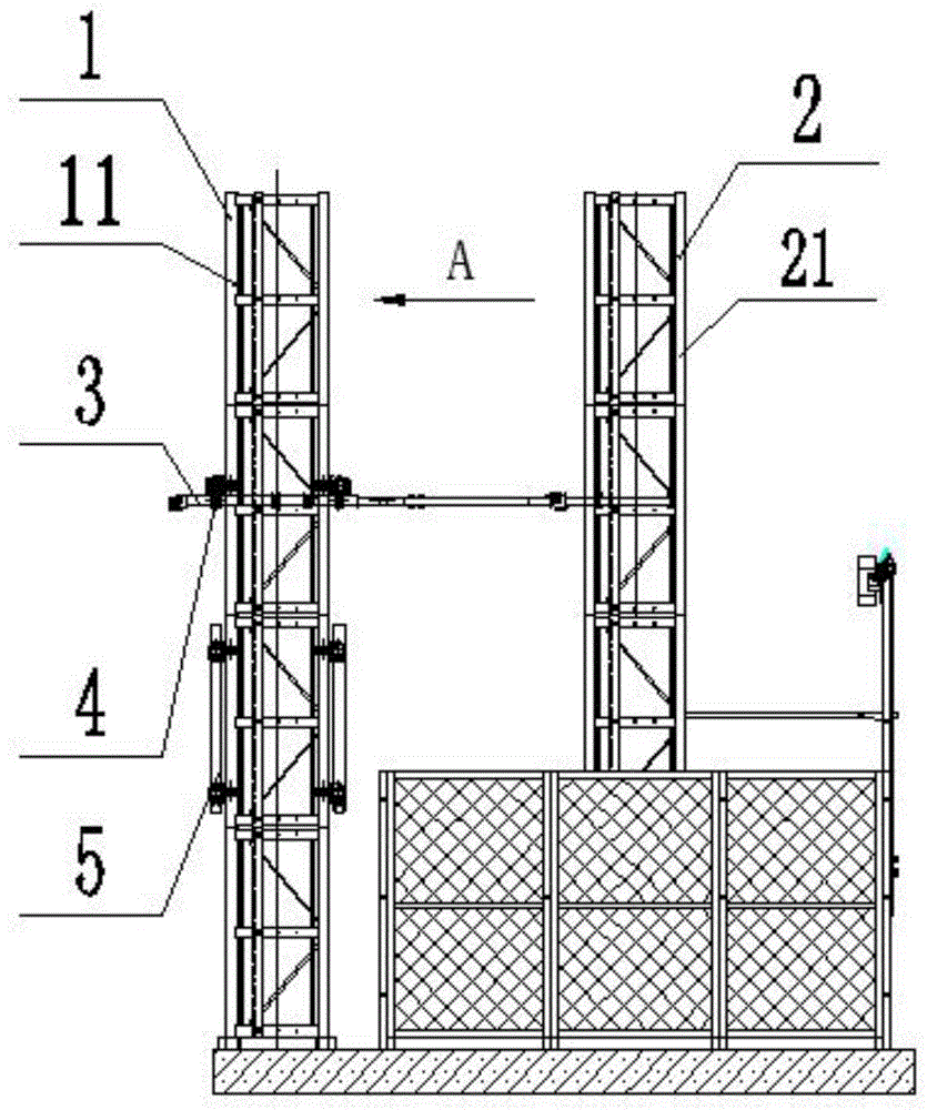 一种施工升降机附墙安装结构的制作方法
