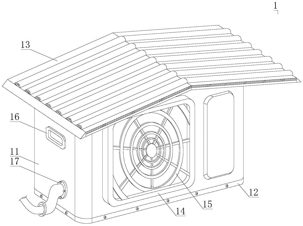 一种室外型空调箱防雨水结构的制作方法