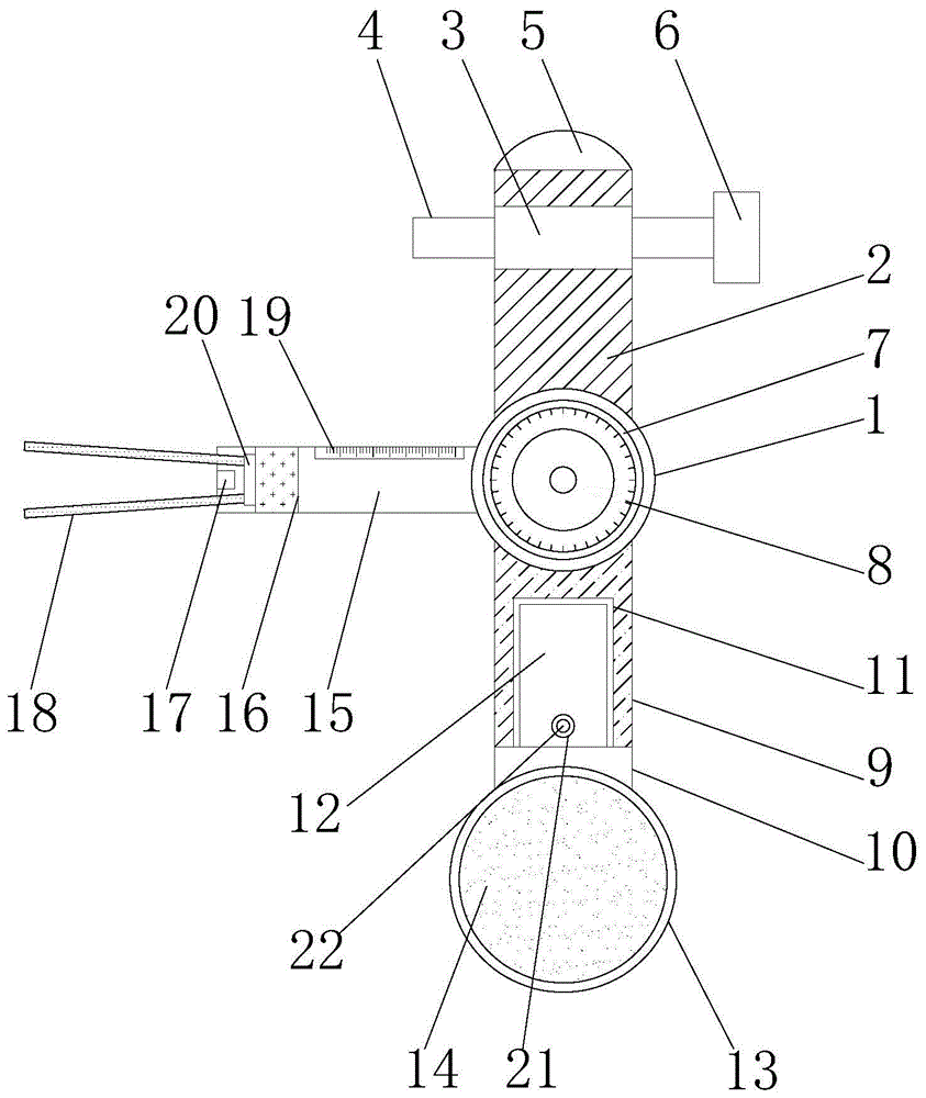 一种医学影像诊断用多功能尺的制作方法