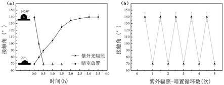 亲/疏水性可紫外光响应切换的碳基苯酚印迹吸附材料及其制备方法