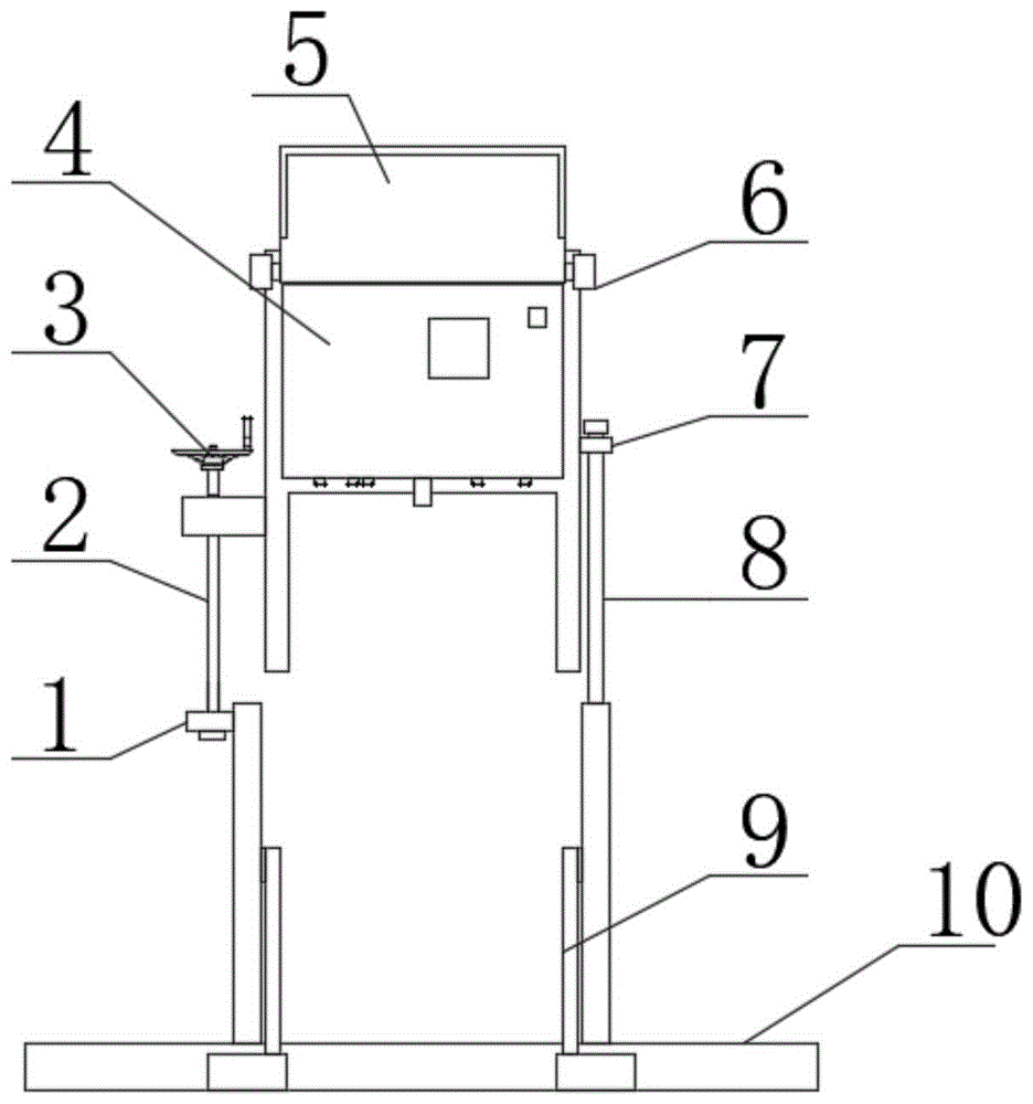 一种温压流仪器用安装结构的制作方法