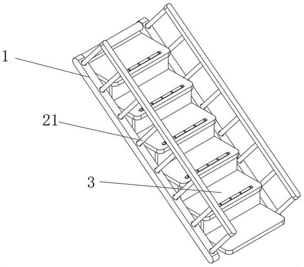 一种建筑学可拆装室内楼梯