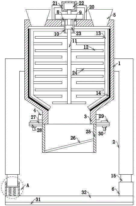 复合肥生产用防结块装置的制作方法