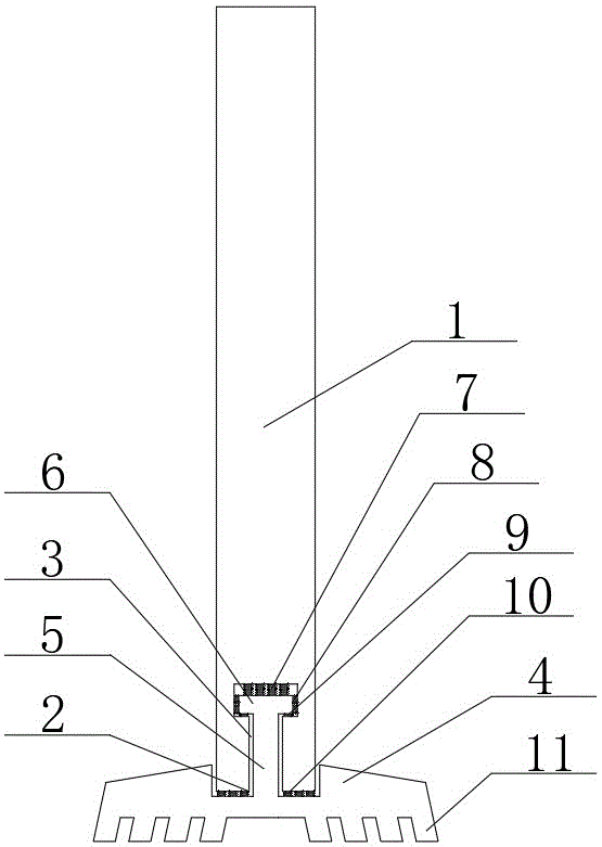 一种建筑用带有防溜减震结构的钢铸件的制作方法