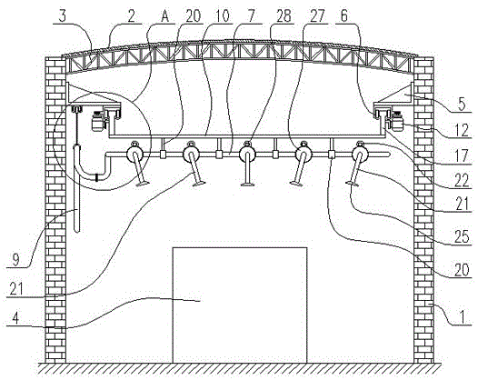 混凝土原料车间自动消尘装置的制作方法