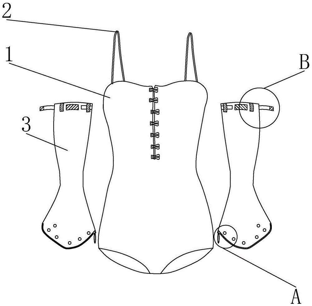 一种训练泳衣的制作方法