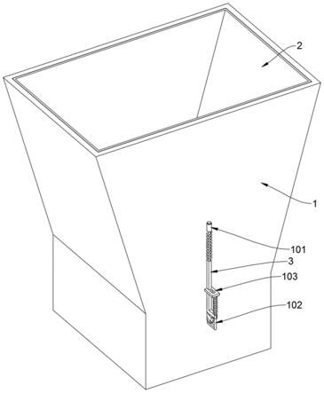 一种避免灰尘堆积的矿山机械用进料斗结构的制作方法