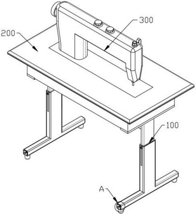 一种高度可调的缝纫机的制作方法
