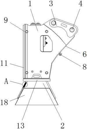 一种破碎锤用具有耐磨结构便于拆装的外壳体的制作方法