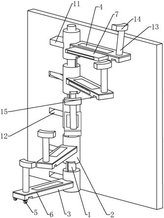 一种辅助吹塑机的折叠梯的制作方法