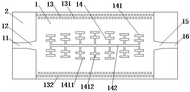 基于人工表面等离激元的基片集成波导滤波器的制作方法