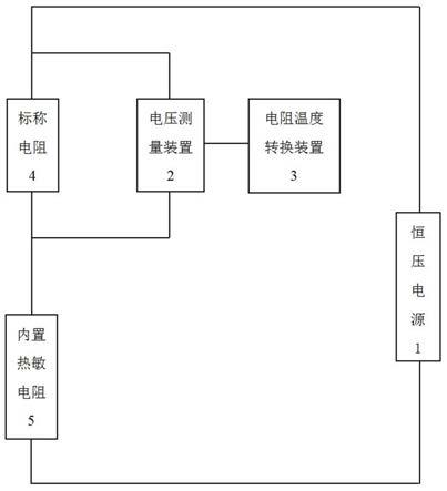 一种高精度振弦式仪器内置热敏电阻的温度测量装置的制作方法