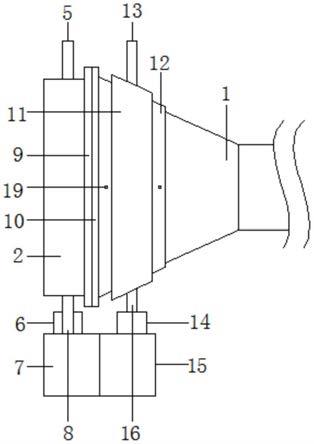 燃气发电机的燃气轮机进气温度调节结构的制作方法