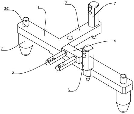 一种用于定位焊接安全气囊控制器支架总成的手持工装的制作方法