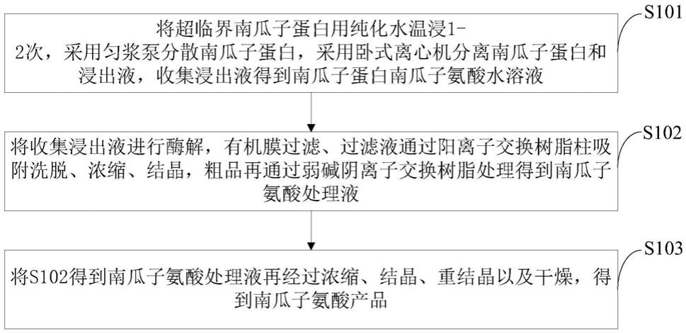 超临界南瓜籽蛋白处理废液制备南瓜子氨酸的方法与流程