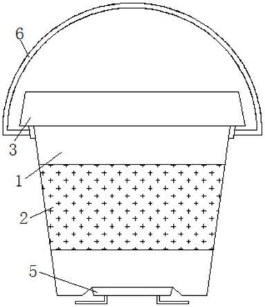 一种具有水量再利用机构的花篮桶的制作方法