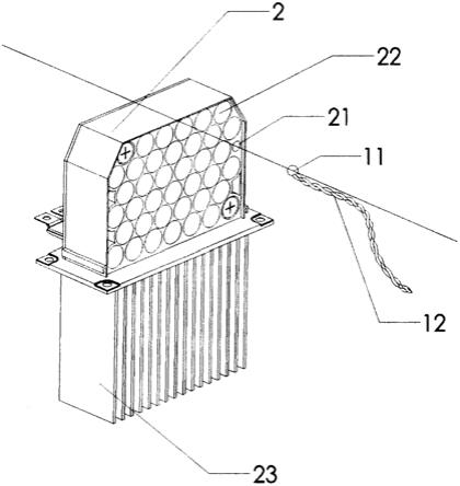一种设置温度传感器的铝电解电容器模块的制作方法