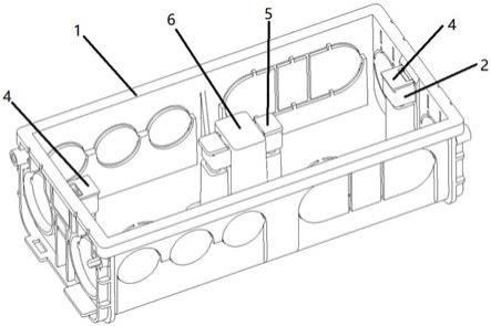 一种多联保护螺丝孔位的电工底盒的制作方法