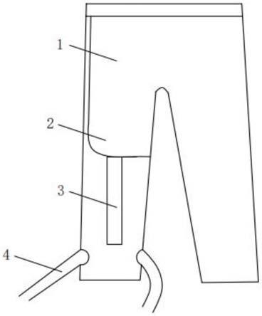 一种方便置管的病号裤