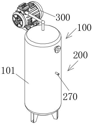 一种空气压缩机储气罐内部积水快速排流装置的制作方法