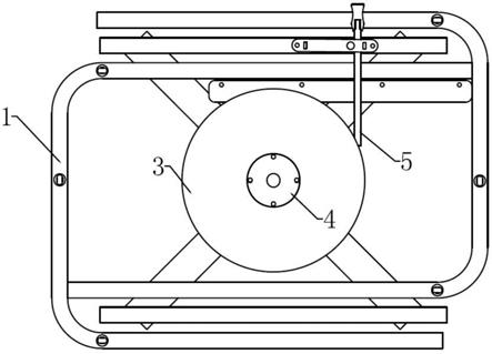 碟刹式旋转餐桌连接架的制作方法