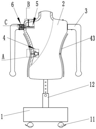 一种新型可调式服装设计展示用模特