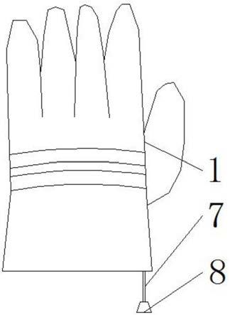 一种防止脱落的消防手套的制作方法