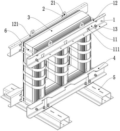 一种干式变压器的镶嵌式吊板结构及使用它的变压器的制作方法