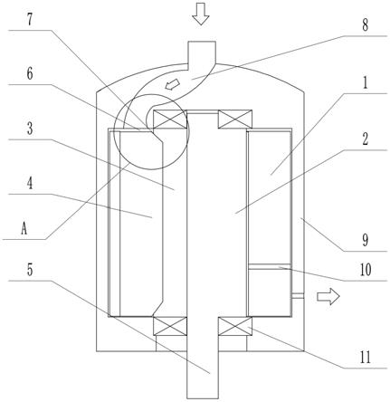 一种叶片式气动马达、园林修整工具及其使用方法与流程