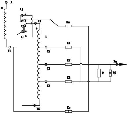 一种九档变压器的调压电路的制作方法