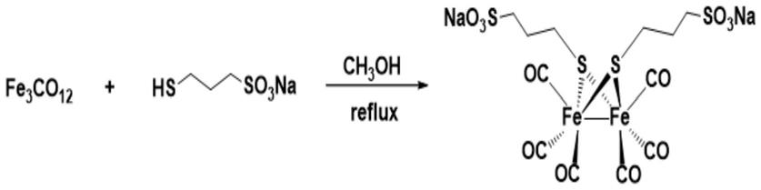 含磺酸盐水溶性铁羰基化合物及其制备方法和应用