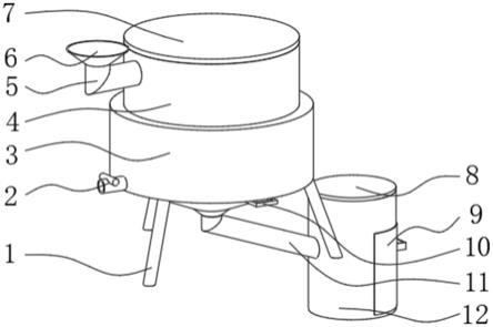 一种变性淀粉加工用的物料挤压滤水装置的制作方法