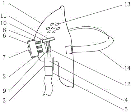 一种新型医用吸氧面罩的制作方法