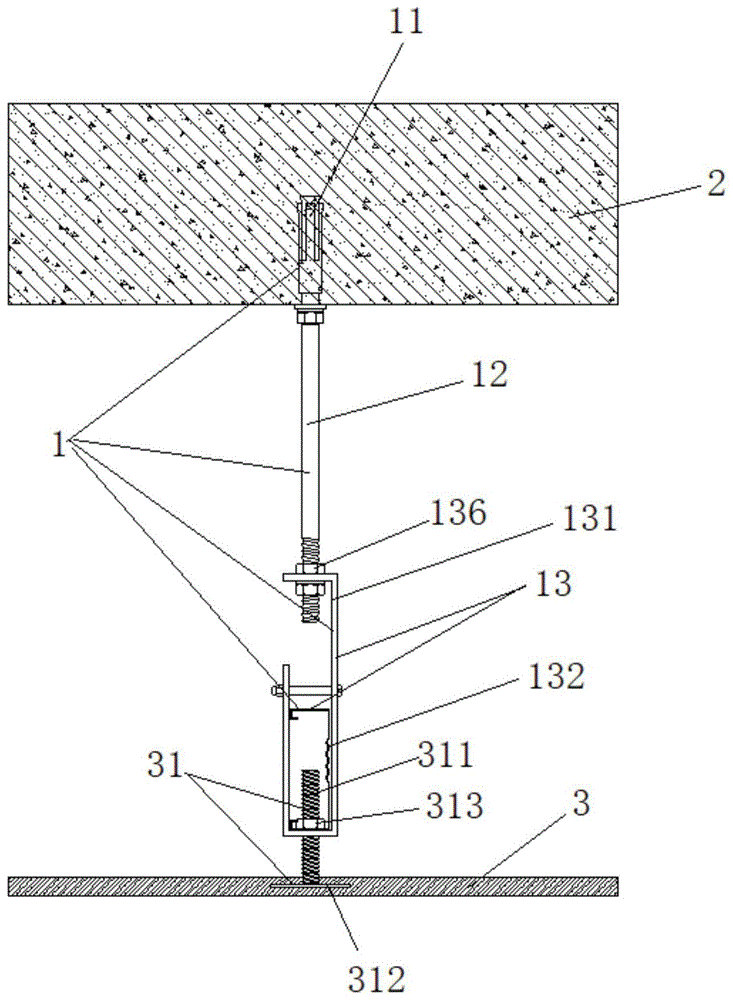 一种装配式硅酸钙吊顶板预埋螺栓的吊顶安装结构的制作方法