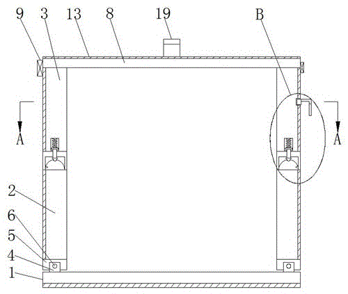 壁挂式防静电易取折叠箱的制作方法