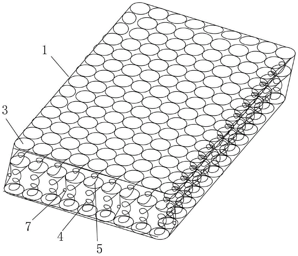 一种增加床芯高度及稳定性的床芯结构的制作方法