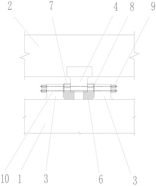 一种斜拉桥塔顶的纵向临时限位装置的制作方法