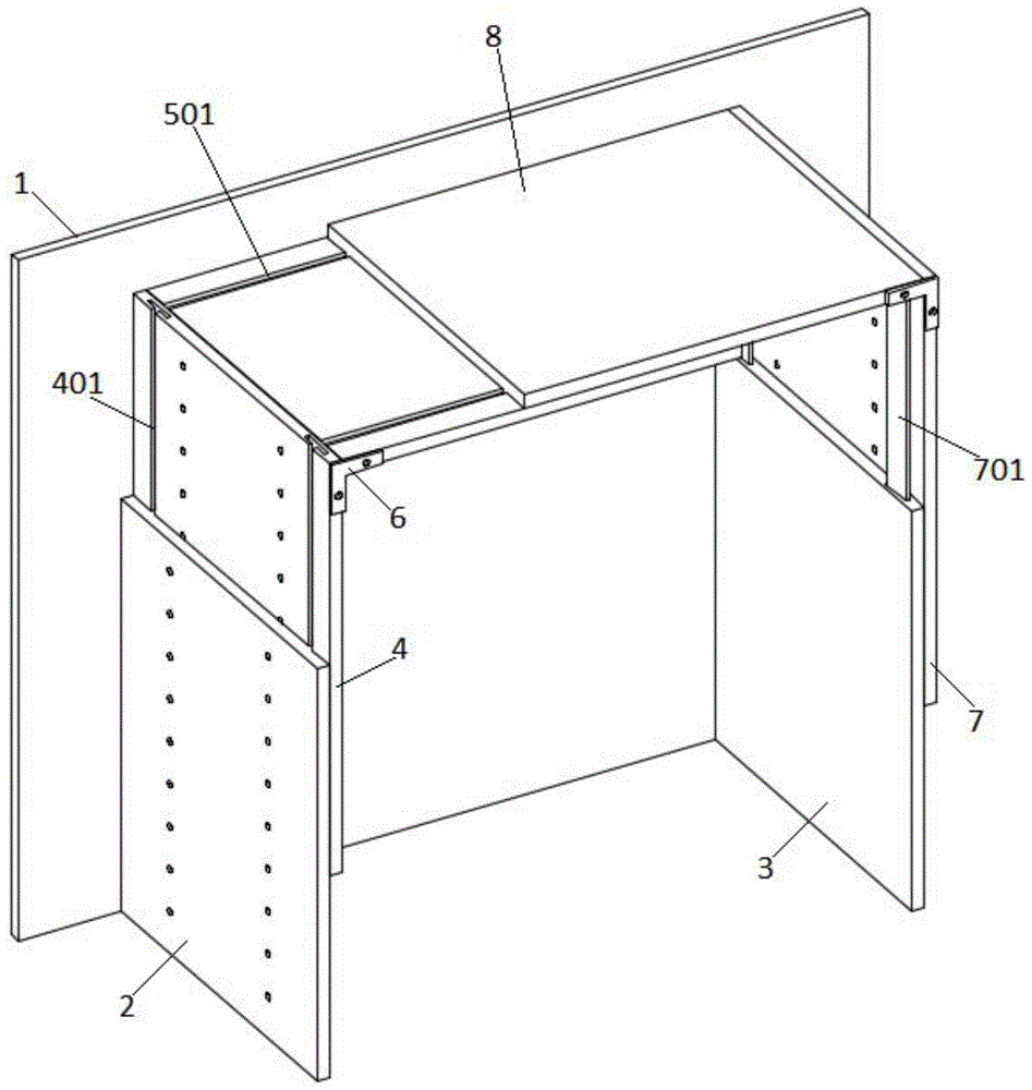 一种用于冰箱测试的嵌入式空间模拟装置的制作方法