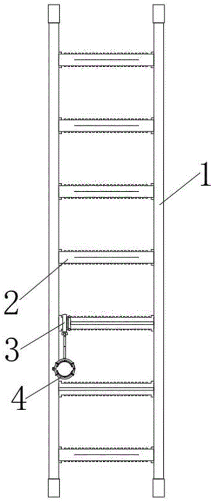 一种金属拉梯用具有管径调节机构的外接式水带牵引装置的制作方法