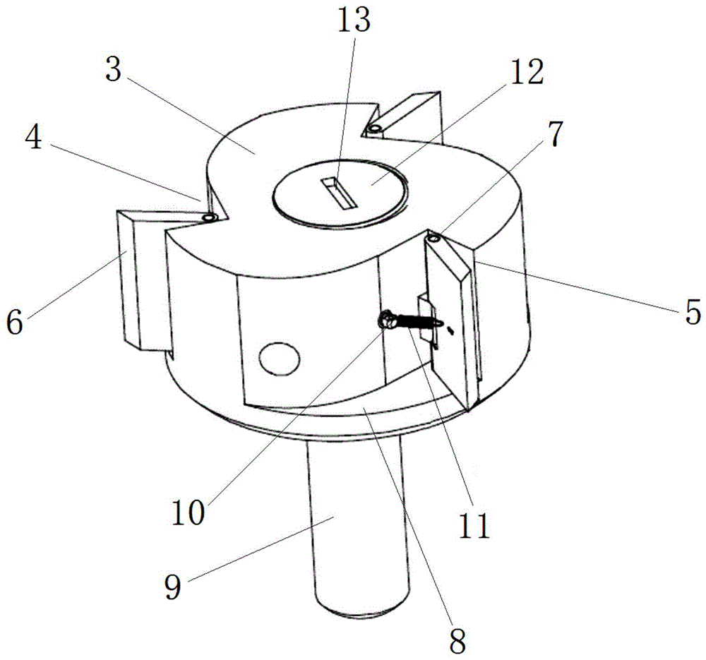 锚链及系泊链附件加工刀具的制作方法