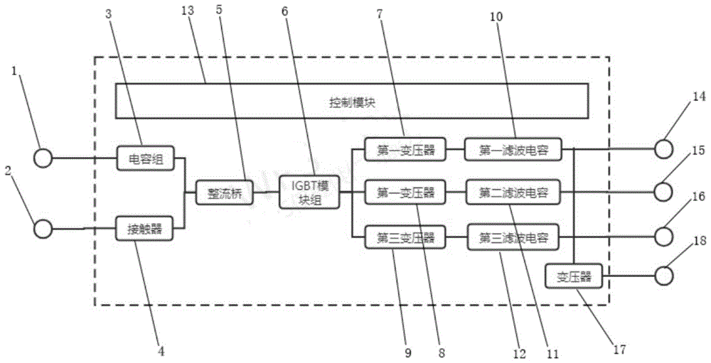 一种单相转三相逆变电源转换器的制作方法