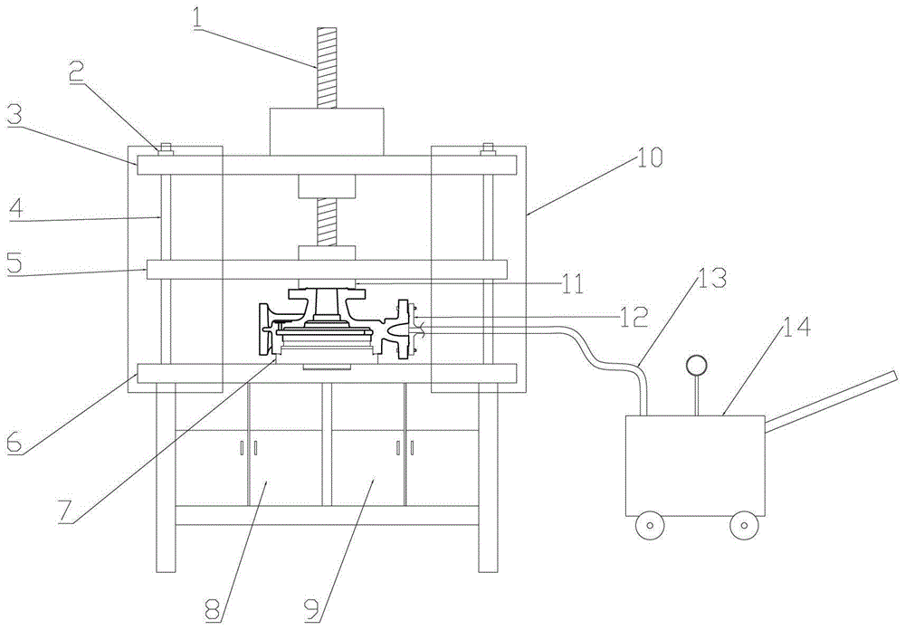 泵体水压打压机的制作方法