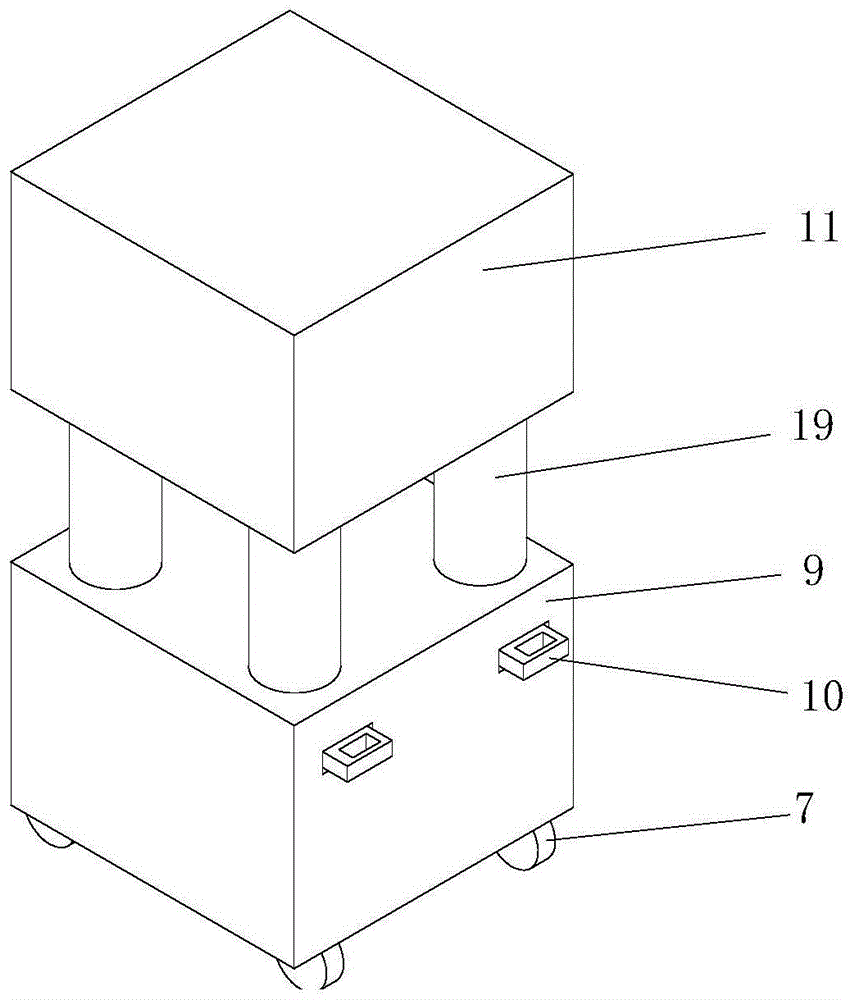 一种应用于室内的便于移动小型液压机的制作方法