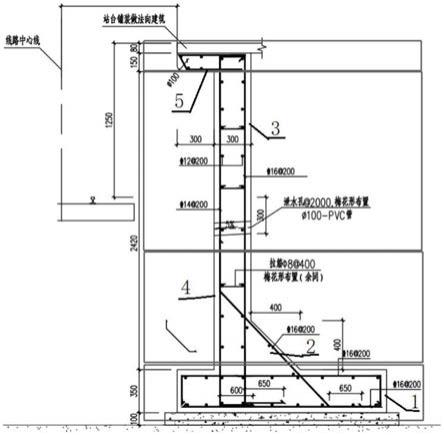 一种站台墙的施工方法及站台墙与流程