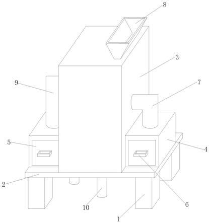 一种大米加工具有废料收集的除尘装置的制作方法