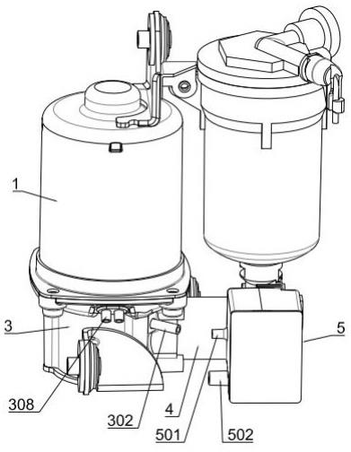 一种气泵电机的循环风冷结构的制作方法
