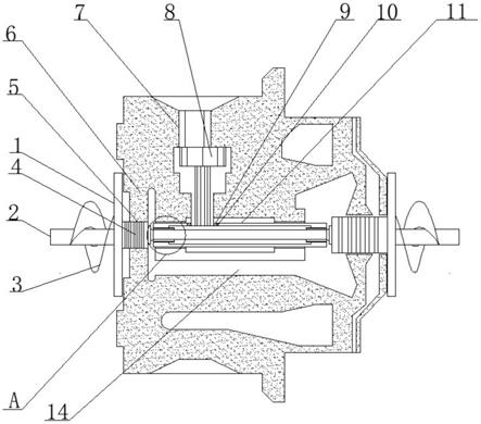 汽车涡轮增压器的VGT中间体结构的制作方法