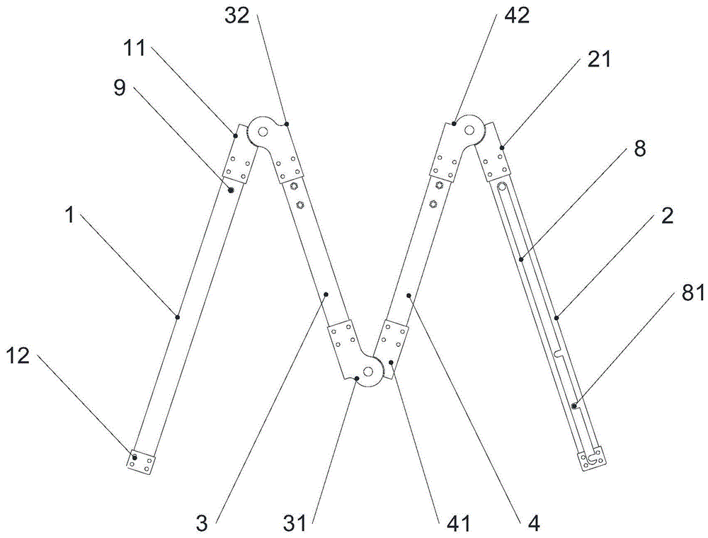 一种便携式折叠登高梯的制作方法