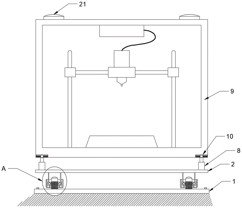 一种可自动启停的防卡顿工业设计用3D打印机的制作方法